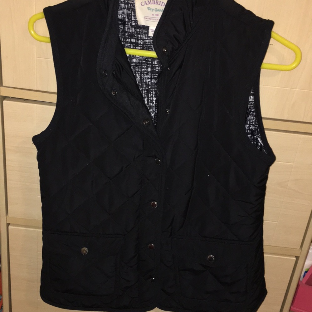 Black quilted vest- J crew look alike!